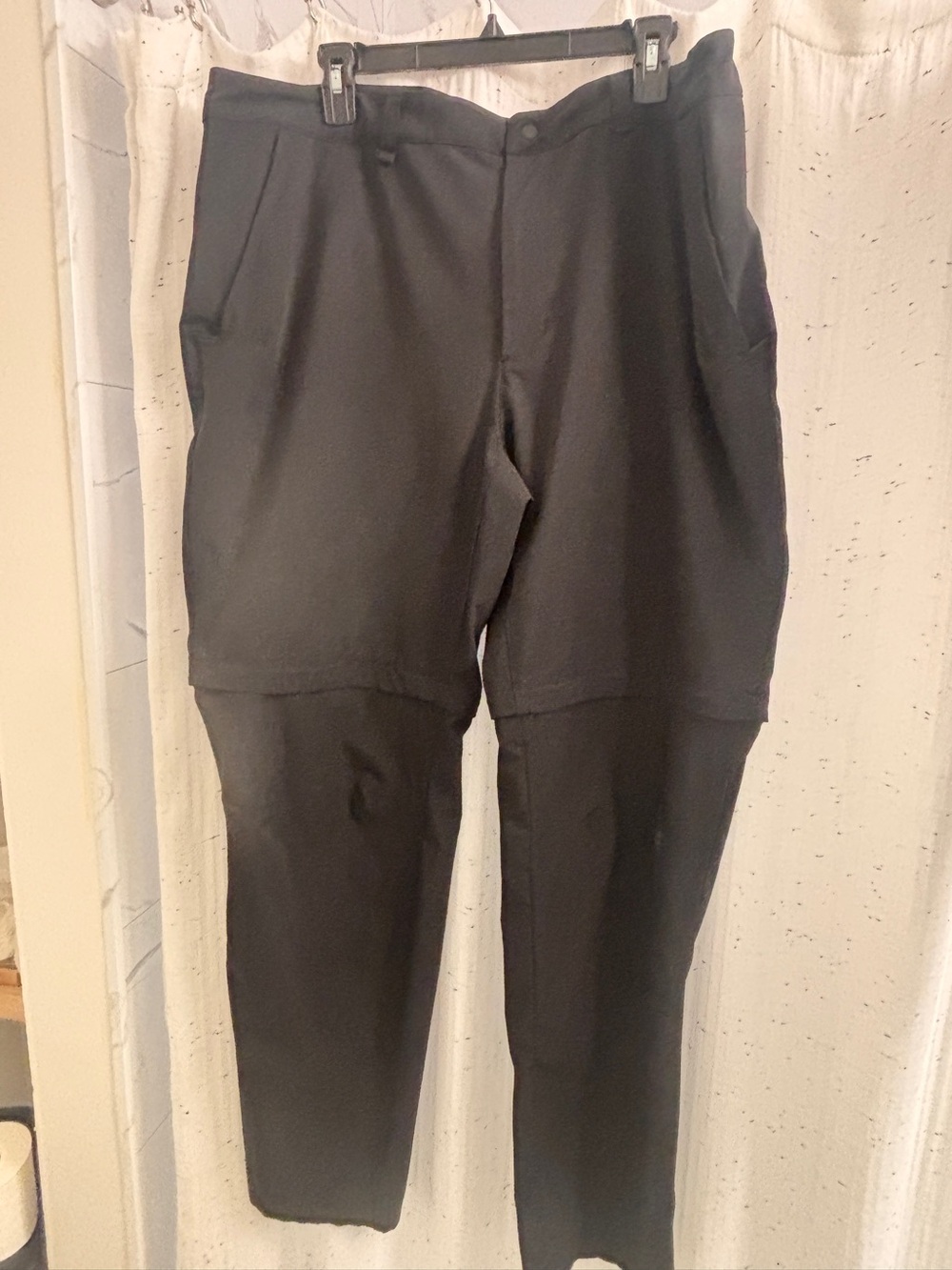 North Face Men's Black Zip-Front Pants